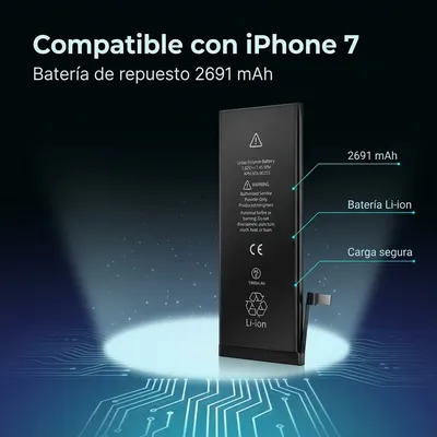 Batería para iPhone 7 — detalle de celda