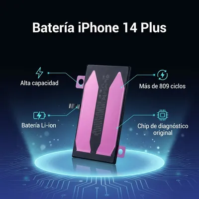 Batería para iPhone 14 Plus — vista posterior