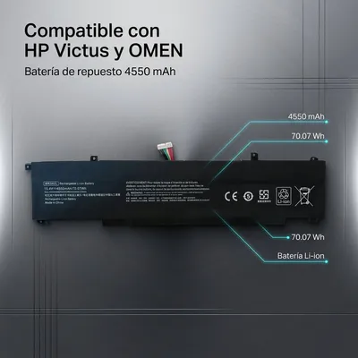Batería para HP WK04XL 4550mAh — detalle de celda