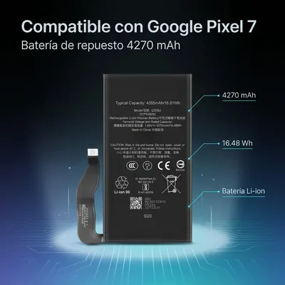 Batería para Google Pixel 7 4355mAh — detalle de celda