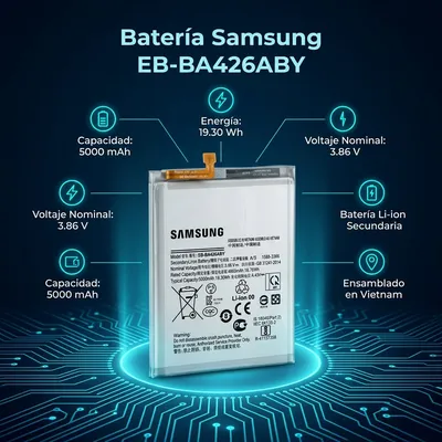 Batería para Samsung A32 5G 5000mAh — vista posterior
