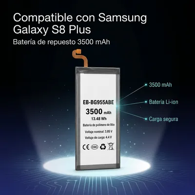 Batería para Samsung S8+ 3500mAh — detalle de celda