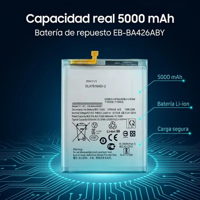 Batería para Samsung A32 5G 5000mAh — detalle de celda