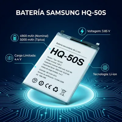 Batería para Samsung A02S 4900mAh — vista posterior