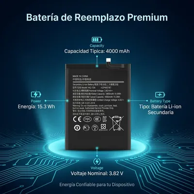 Batería para Samsung HQ-70N 4000mAh — vista posterior