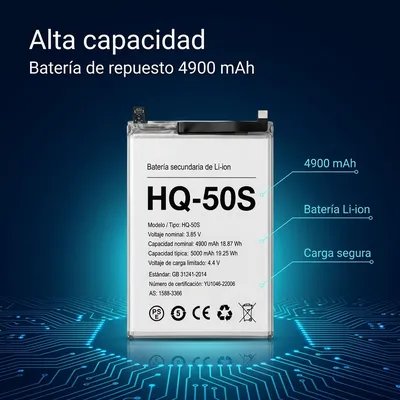 Batería para Samsung A02S 4900mAh — detalle de celda