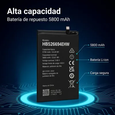 Batería para Honor X9B — detalle de celda