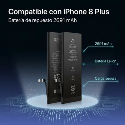 Batería para iPhone 8 Plus — detalle de celda