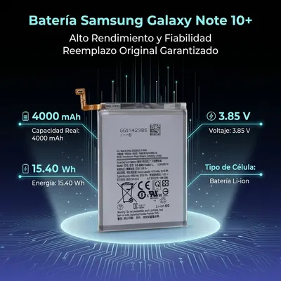Batería para Samsung Note 10 Plus 4000mAh — vista posterior