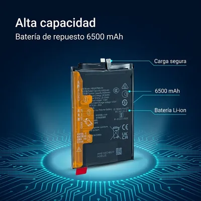 Batería para Honor X9C 4650mAh — detalle de celda