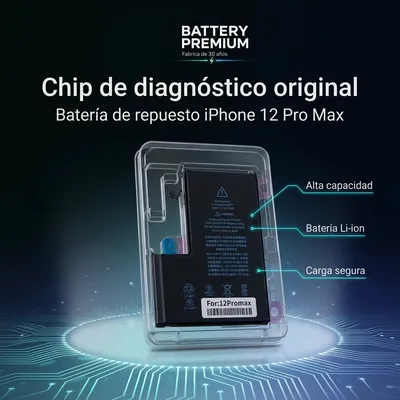 Batería para iPhone 12 Pro Max — detalle de celda