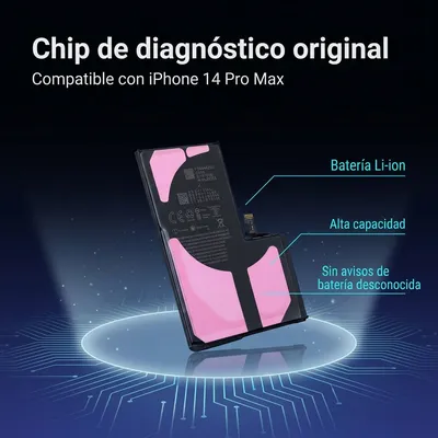 Batería para iPhone 14 Pro Max — detalle de celda