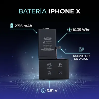 Batería para iPhone X — vista posterior