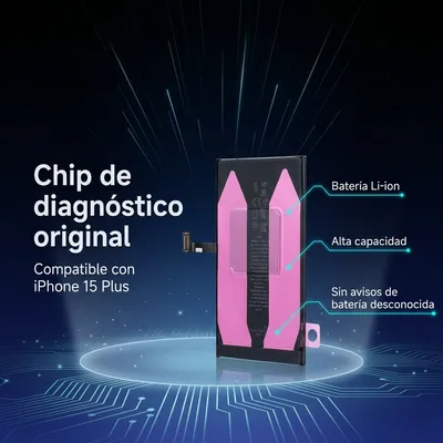Batería para iPhone 15 Plus — detalle de celda