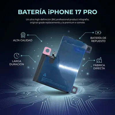 Batería para iPhone 17 Pro — vista posterior