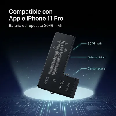 Batería para iPhone 11 Pro 3046mAh — detalle de celda