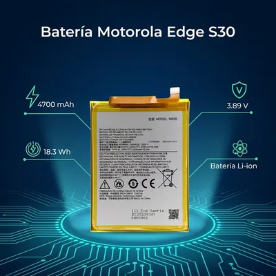 Batería para Moto G200 4700mAh — vista posterior