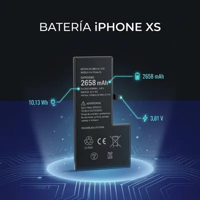 Batería para iPhone XS 2658mAh — vista posterior