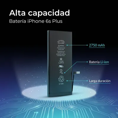 Batería para iPhone 6s Plus — detalle de celda