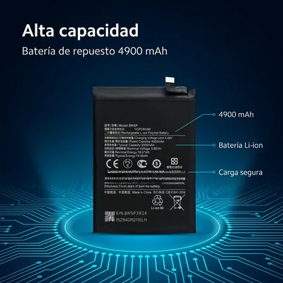Batería para Redmi Note 13 4G 4900mAh — detalle de celda