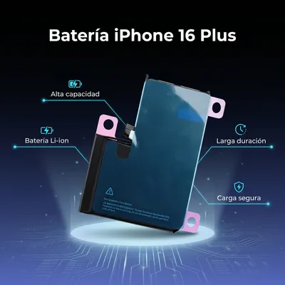 Batería para iPhone 16 Plus — vista posterior