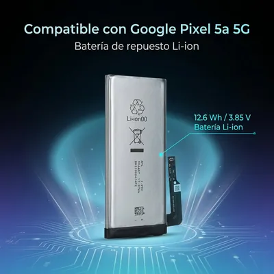Batería para Google Pixel 5A 5G — detalle de celda