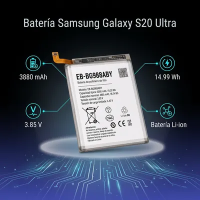 Batería para Samsung S20 Ultra — vista posterior