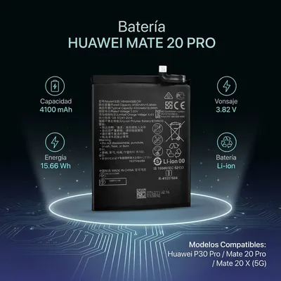 Batería para Huawei Mate 20 Pro 4100mAh — vista posterior