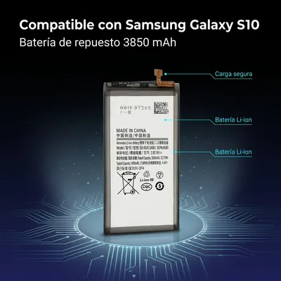 Batería para Samsung S10 3850mAh — detalle de celda