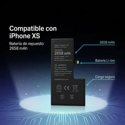 Batería para iPhone XS 2658mAh — detalle de celda