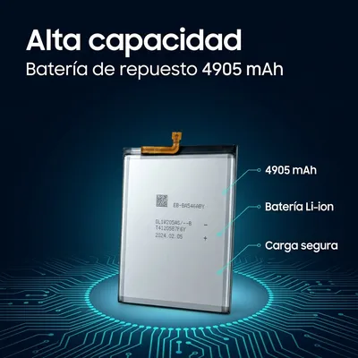 Batería para Samsung A54 5G 4905mAh — detalle de celda
