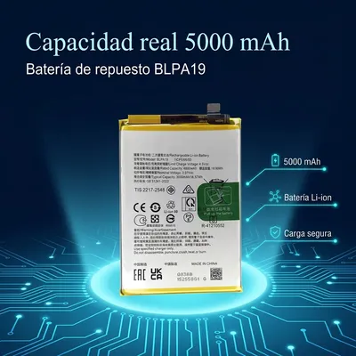 Batería para Oppo A38 5000mAh — detalle de celda