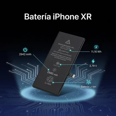 Batería para iPhone XR 2942mAh — vista posterior