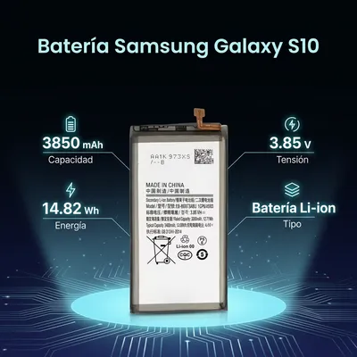 Batería para Samsung S10 3850mAh — vista posterior