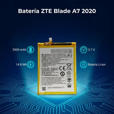 Batería para ZTE A7 2020 3900mAh — vista posterior