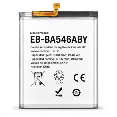 Batería para Samsung A54 5G 4905mAh — vista frontal