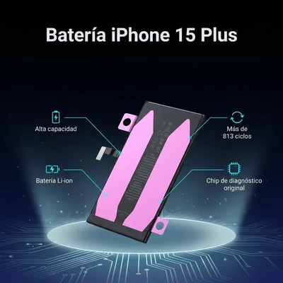 Batería para iPhone 15 Plus — vista posterior