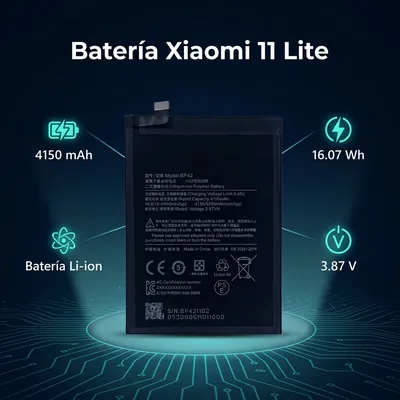 Batería para Mi 11 Lite 4G — vista posterior