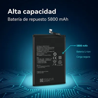 Batería para Honor X7A 5800mAh — detalle de celda
