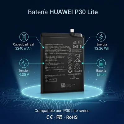 Batería para Huawei P30 Lite 3240mAh — vista posterior