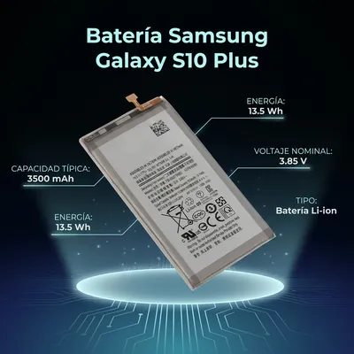 Batería para Samsung S10 Plus 4100mAh — vista posterior