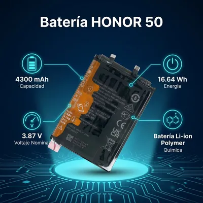 Batería para Honor 50 4200mAh — vista posterior