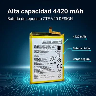 Batería para ZTE V40 Design 4420mAh — detalle de celda