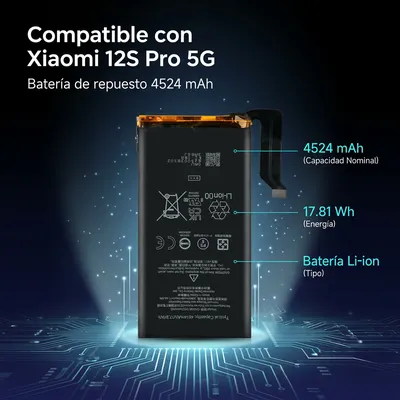 Batería para Google Pixel 6 Pro 4524mAh — detalle de celda
