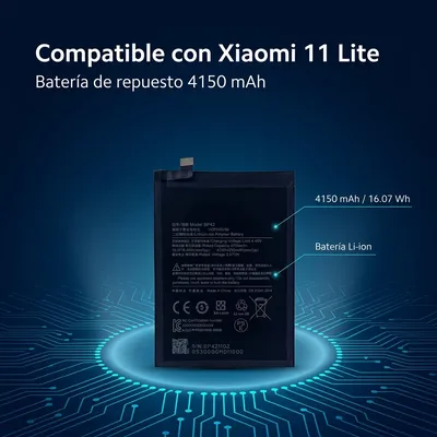 Batería para Mi 11 Lite 4G — detalle de celda