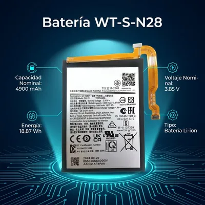 Batería para Samsung WT-S-N28 5000mAh — vista posterior