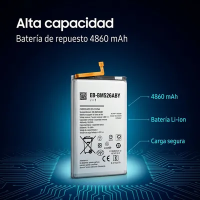 Batería para Samsung A73 5G 4860mAh — detalle de celda