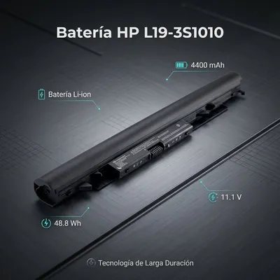 Batería para HP JC04 4400mAh — vista posterior