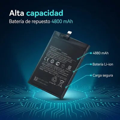 Batería para Redmi Note 12 Pro 4800mAh — detalle de celda