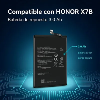 Batería para Honor X7B — detalle de celda